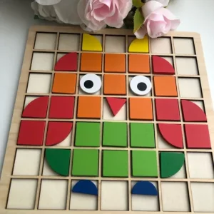 Modtaget Træ Geometrisk Form Mosaik Puzzle fra kunde R****e.
