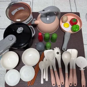 Modtaget Kids Play Kitchen Cookware Toys Set fra kunde P***e.