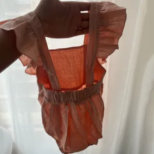 Modtaget Baby Piger Ærmeløs Sparkedragt fra kunde S***n.