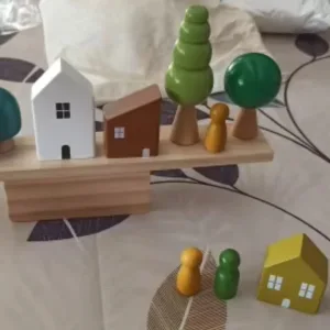 Modtaget Montessori Stabling Legetøj Træklodser fra kunde S***l.