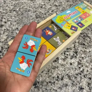 Modtaget Trædyr Domino Spil Sæt fra kunde N***q.