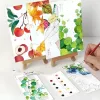 diy watercolor bookmark, watercolor paint set