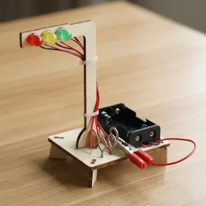 Træmodel med Trafiklys Videnskabslegetøj til Børn