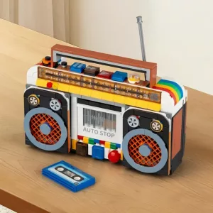 DIY Retro Radio Model Byggeklodser Samlesæt Legetøj til Børn