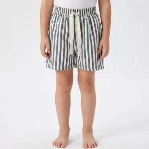 Stribede sommershorts i bomuld til børn