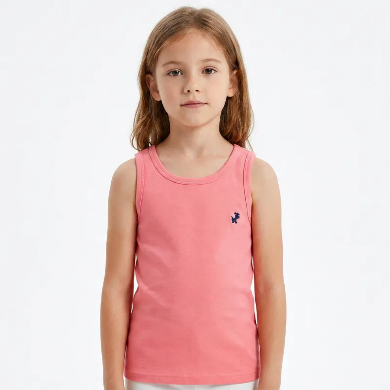 Sød sommertanktop i bomuld til børn